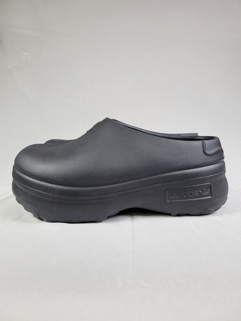 Adidas Adifom Stan Smith Platform Clogs Women Size 8 Black Slip On Mule Shoes